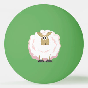Fluffy White Sheep Pingisboll