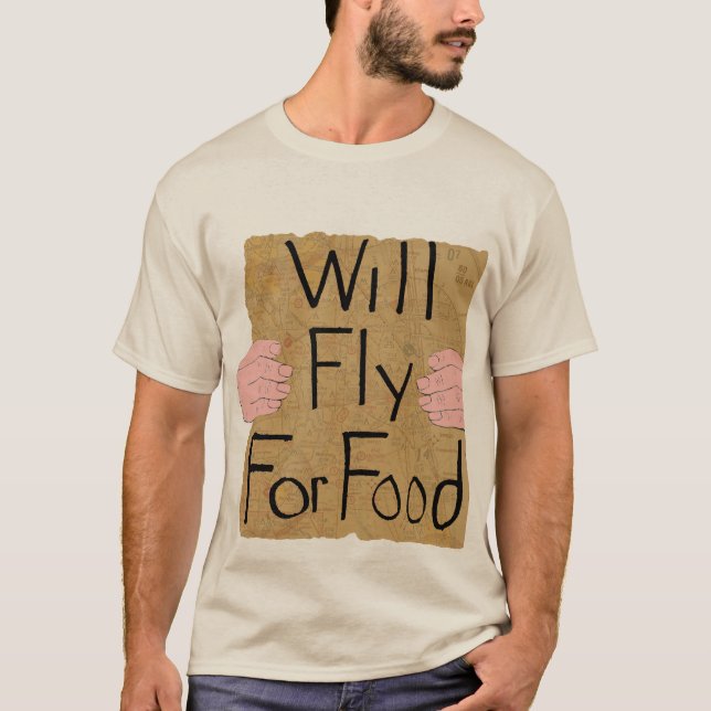 Fluga för matT-tröja T-shirt (Framsida)