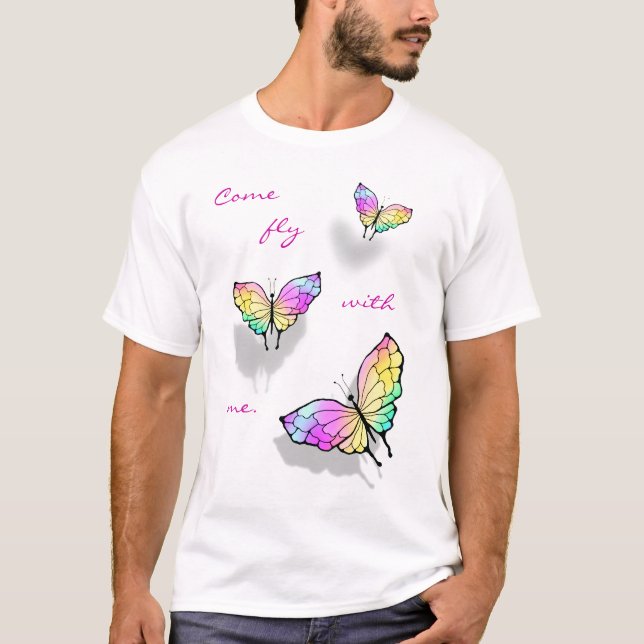 Fluga med mig t shirt (Framsida)