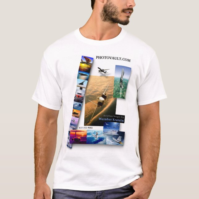 Fluga med PHOTOVAULT.com Tee (Framsida)