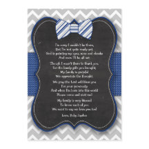 Flugababy showertackkort med dikt