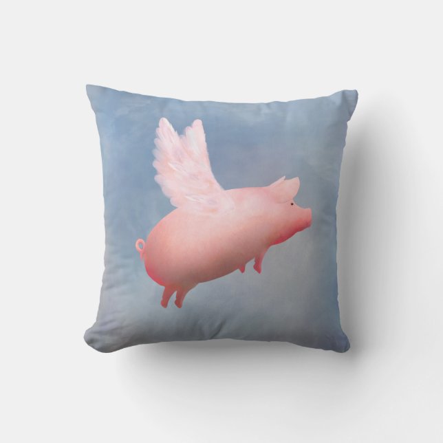 Flugande Gris Pillow Kudde (Framsida)