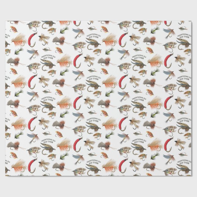 Flugbindares traditionella flugmönster  presentpapper (Platt)