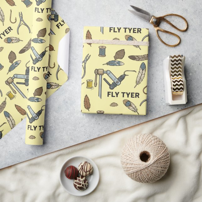 Flugbindningsmönster, material och verktyg för flu presentpapper (Hantverk)