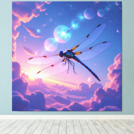 Flügel aus Licht – Die Libelle Canvastryck