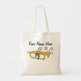 Flugelhorn Anpassningsbar Tote Bag Brass Musician  Tygkasse