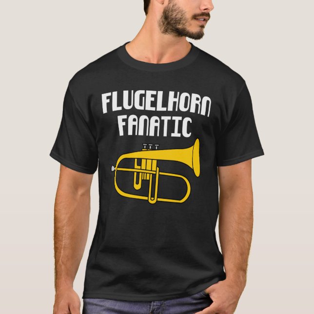 Flugelhorn Fanatic T Shirt (Framsida)