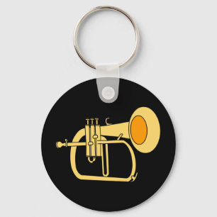 Flugelhorn Musical Instrument Nyckelring