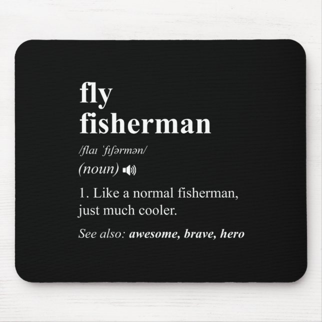 Flugfiskare Definition Rollig Fluga Fiske  Musmatta (Framsidan)