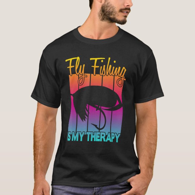 Flugfiske är min terapi 1 t shirt (Framsida)