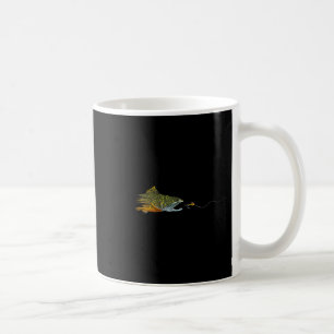 Flugfiske Bäckröding Torr Fluga Knutna Fiskare Kaffemugg