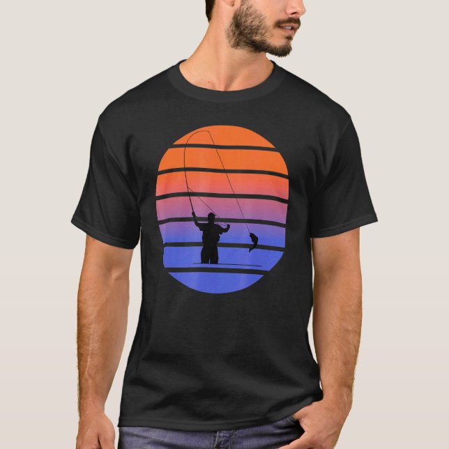 Flugfiske Fiske Fisk Artificiell Fluga T Shirt (Framsida)