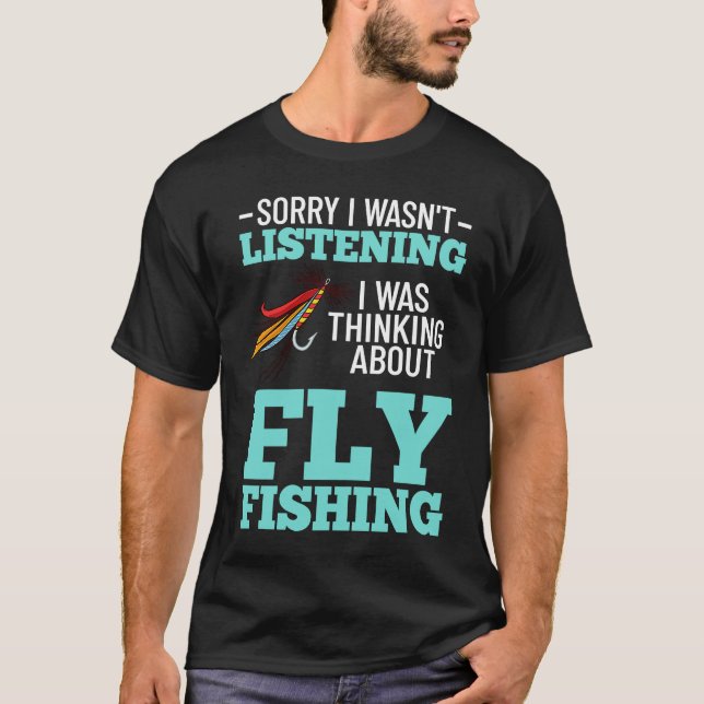 Flugfiske Flugor Fiskare Stång Bait Rulle Locks T Shirt (Framsida)