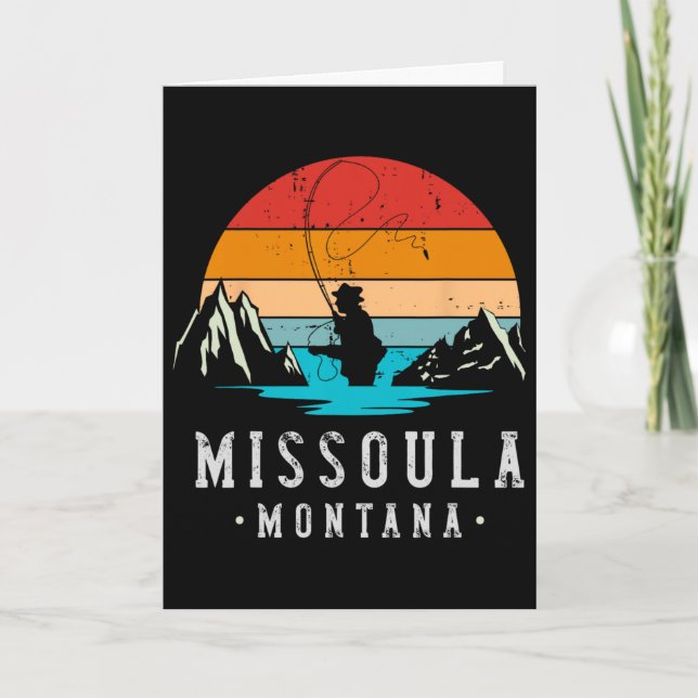Flugfiske Missoula Montana  Kort (Framsida)