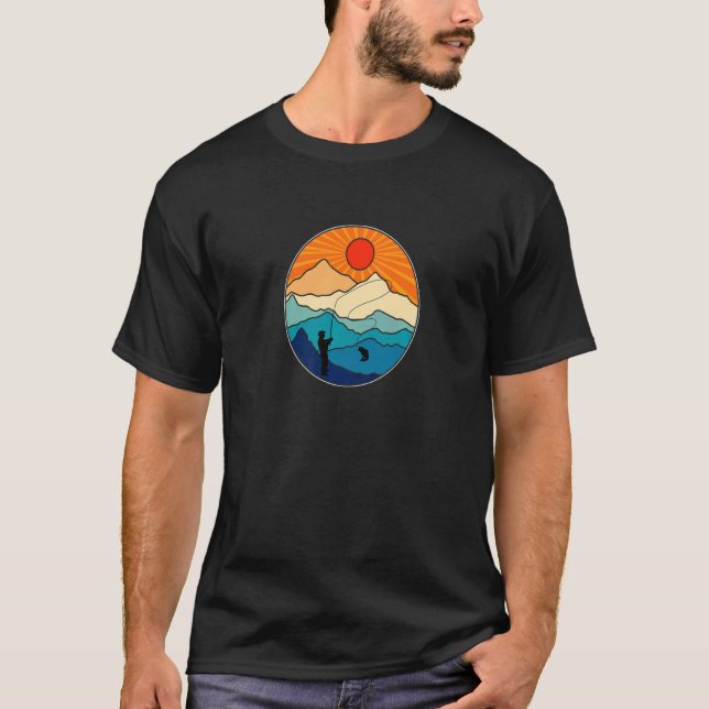 Flugfiske öring för flugfiske t shirt (Framsida)
