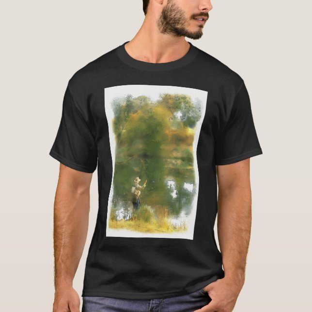 Flugfiske T Shirt (Framsida)