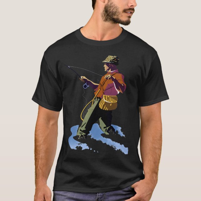 Flugfiske T Shirt (Framsida)