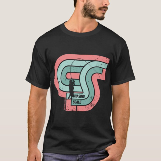 Flugfiske vid solnedgång t shirt (Framsida)