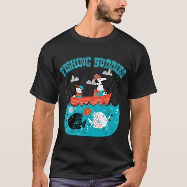 Flugfiske vid solnedgång t shirt (Framsida)