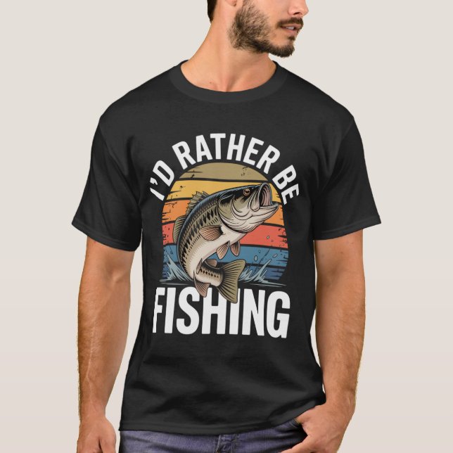 Flugfiske vid solnedgång t shirt (Framsida)