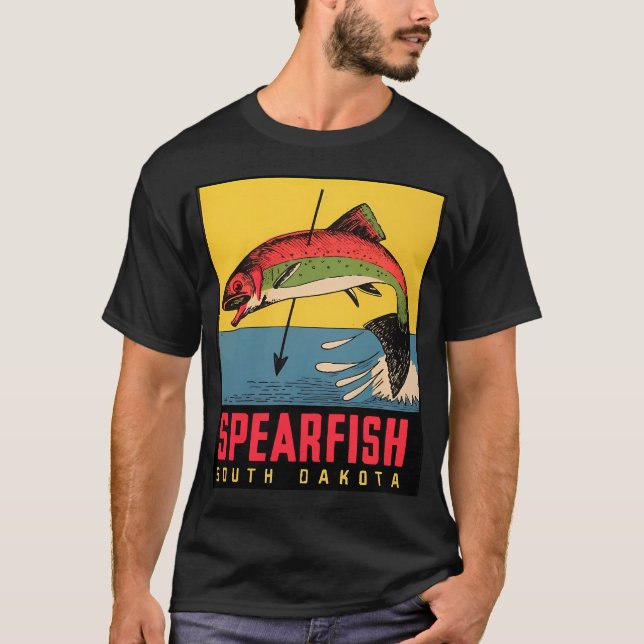 Flugfiske vid solnedgång t shirt (Framsida)