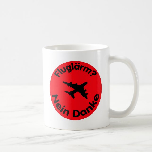 Fluglärm? Nein Danke Kaffemugg (Höger)