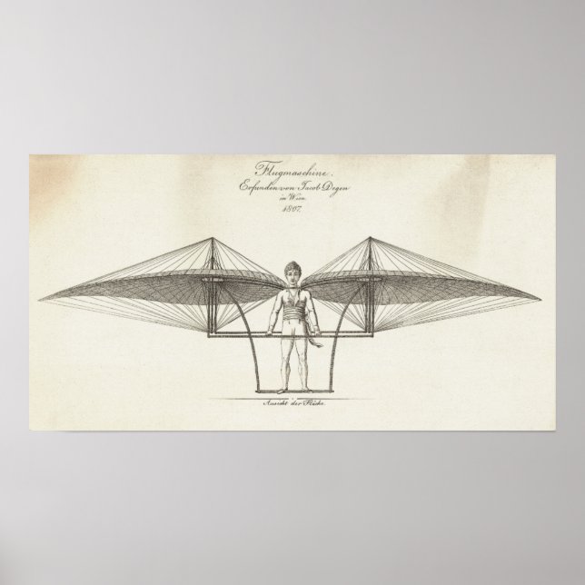 FLUGMASCHIN 1807 POSTER (Framsidan)