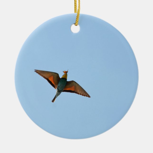 Flugsnappare Julgransprydnad Keramik (Framsidan)