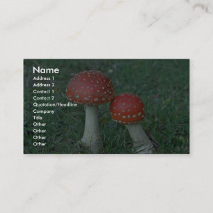 Flugsvampar (Amanitamuscaria) Visitkort