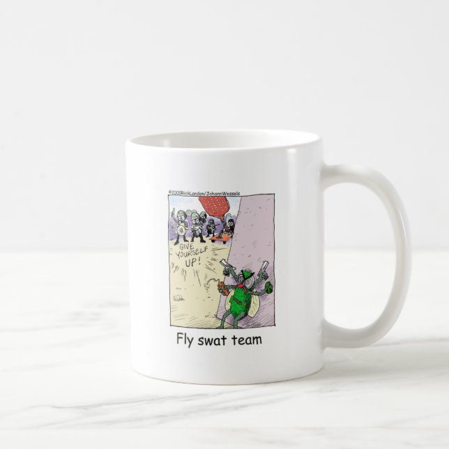 Flugsvärm Team Roliga Polispresenter & Samlarobjek Kaffemugg (Höger)