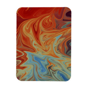 Fluid abstrakt mönster magnet