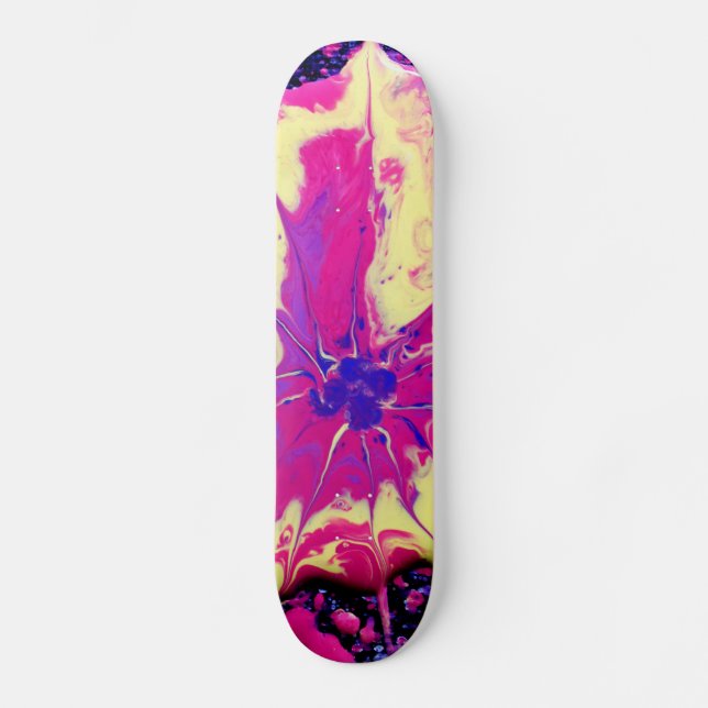 Fluid Art Paint Mini Skateboard Bräda 18,5 Cm (Framsida)