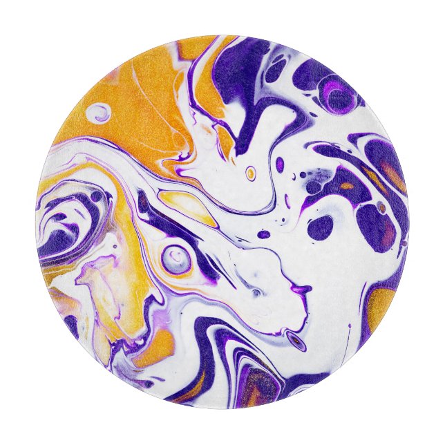 Fluid art struktur: roterande färger. (Framsidan)