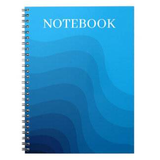 Fluid Blue Wave Lagrar Anteckningsbok