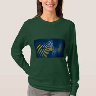 "Fluid Dynamics: A Symphony of Light and Rörelse" T Shirt