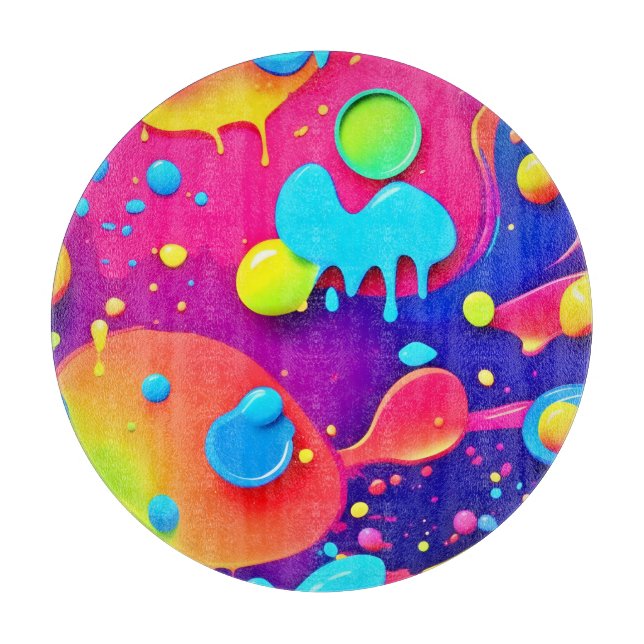 Fluid Färg Chaos: Dynamic Digital Artwork (Framsidan)