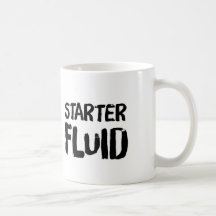 Fluid kaffemugg för startknapp