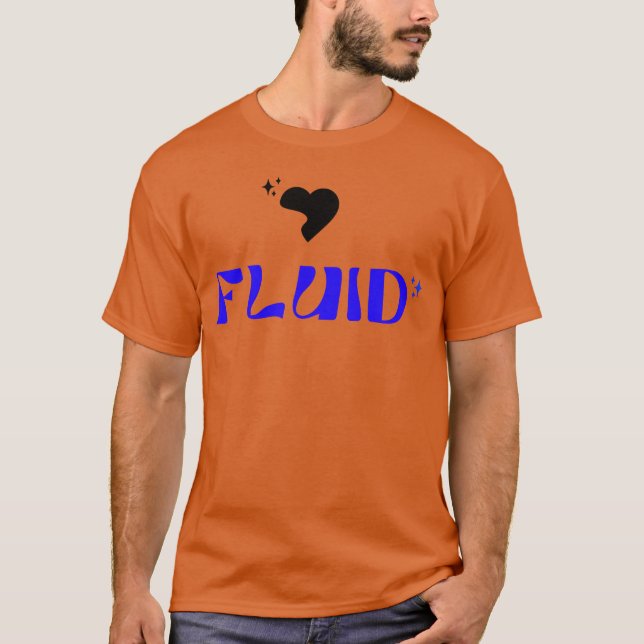 Fluid Kärlek Music vintage T Shirt (Framsida)