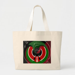 Fluid Kenyan-Flagga: Modern design Jumbo Tygkasse