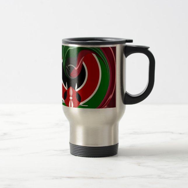 Fluid Kenyan-Flagga: Modern design Resemugg (Höger)