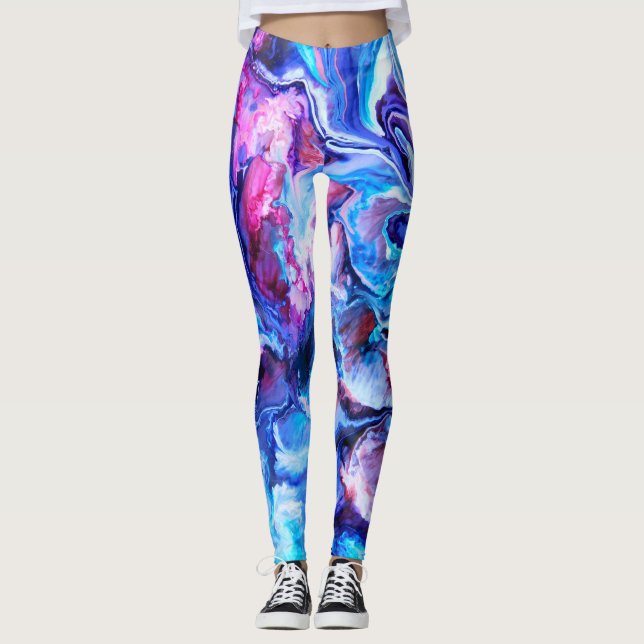 Fluid konstYogabyxor Leggings (Framsida)