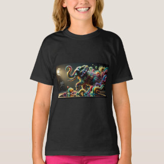 "Fluid Majesty: The Enchanted Elephant" T Shirt