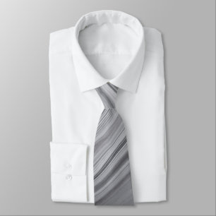 Fluid Swirl Marble Grått Neck Tie Slips