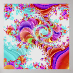 Fluidisk Dubbla Helix V 1 Art Skriv ut Poster