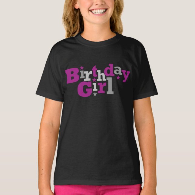 Fluktuerande typ Birthday Girl Shirt Tröja (Framsida)