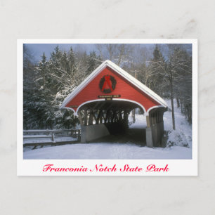 Flume Covered Bridge Franconia Notch State Park Vykort