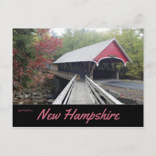 Flume Covered Bridge New Hampshire Vykort