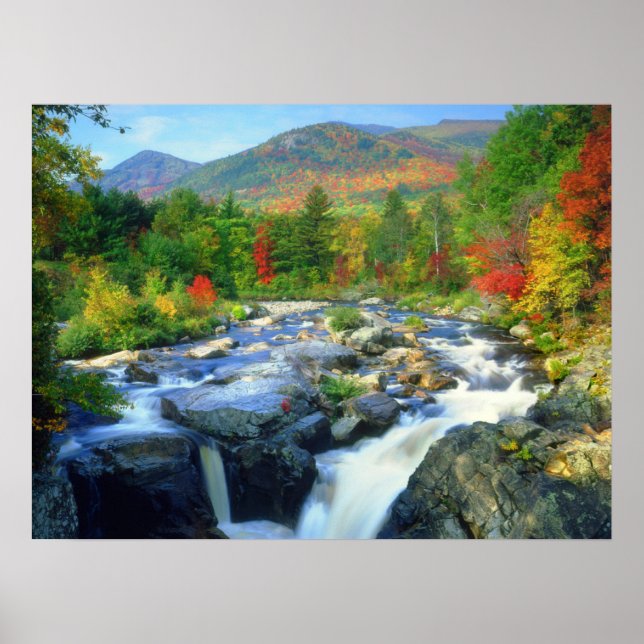 Flume Falls | Adirondack-bergen Poster (Framsidan)