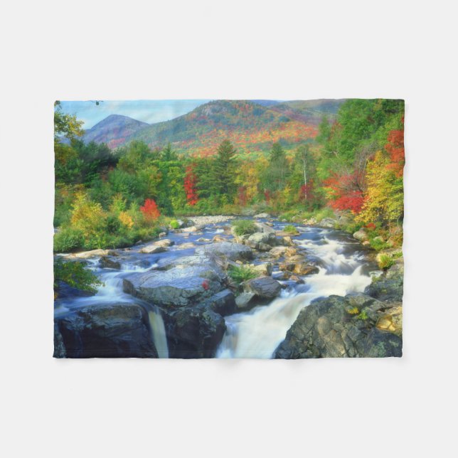 Flume Falls |  Adirondack Mountains Fleecefilt (Framsidan (Horisontell))