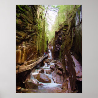 Flumes, Franconias noch, New Hampshire Poster